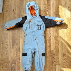 Columbia Kids' Snowsuit in Gray and Orange. Size 3t.